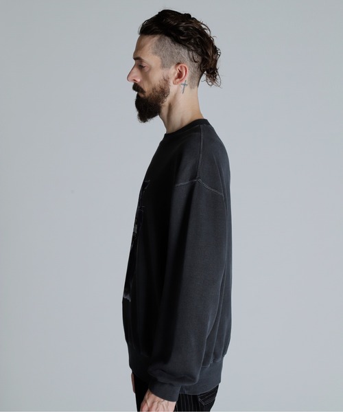 破格‼️SCHOTT スウェット LEATHER ELBOW PATCH SWEAT/レザーエルボーパッチ スウェット