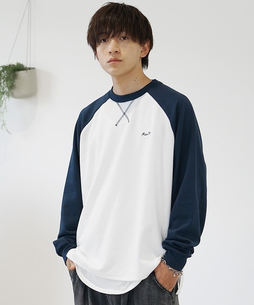 Myne ラグランロンT 5.6オンス ラグラン ロングスリーブ Tシャツ（1.6インチリブ