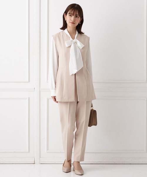 AIMER（エメ） セットアップ ボウタイブラウス・ジレ・テーパード