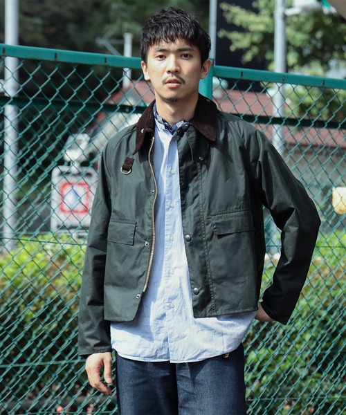 Barbour バブアー SPEYスペイ ショートブルゾン S グリーン