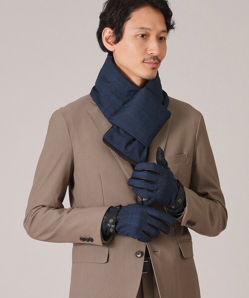 新品【TAKEO KIKUCHI】手袋＆マフラーBOXセット　定価16500円 TAKEO KIKUCHI タケオキクチ MAX マックス クラッチバッグ