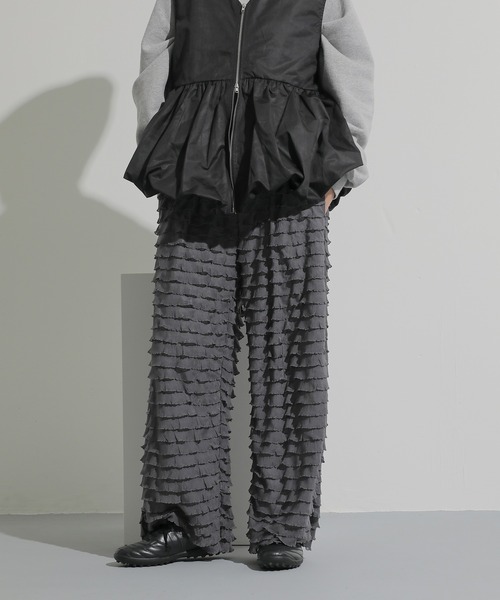 en CAnAF パンツ ティアードフリルパンツ レディース : ZOZOTOWN Yahoo