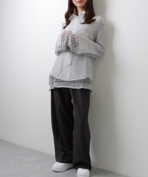 Lace Ladies（レースレディース） ラウンドネック スケルトン メッシュ