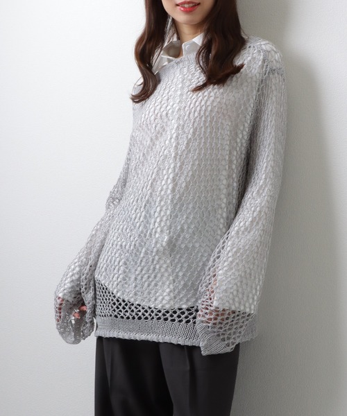 Lace Ladies（レースレディース） ラウンドネック スケルトン メッシュ