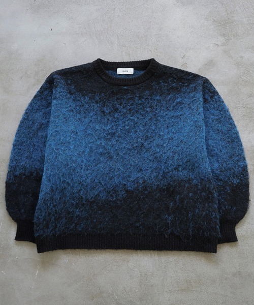 molk セーター ニット 「molk」ウールミックスグラデーションシャギー