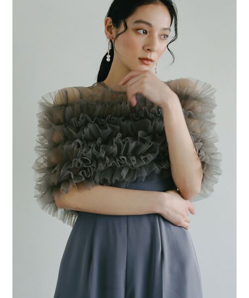 LAGUNAMOON（ラグナムーン） パンツドレス LADYチュールオフショル