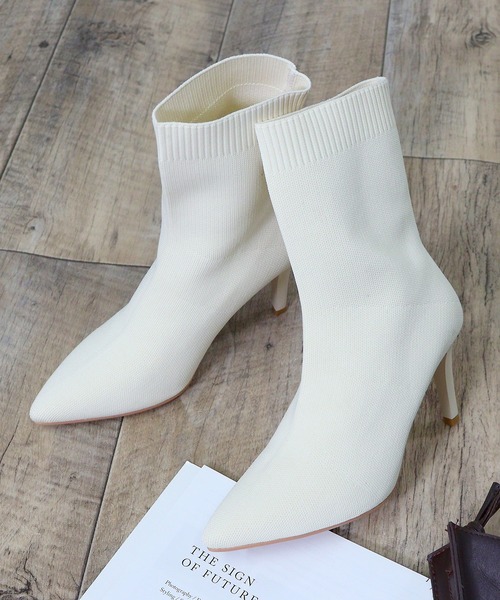 「LibertyDoll」 ブーツ M アイボリー レディース_画像7