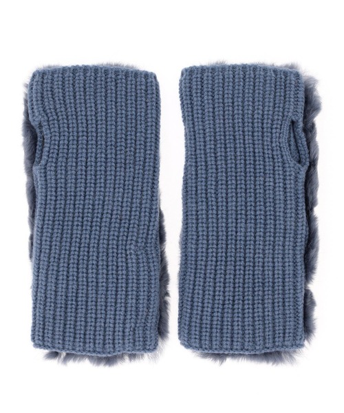 「YVES SALOMON」 手袋 FREE カーキ レディース_画像2