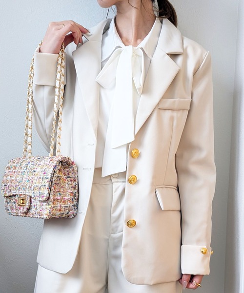 styiro（スタイロ） ブラウス シャツ リボンボウタイブラウス オフィス