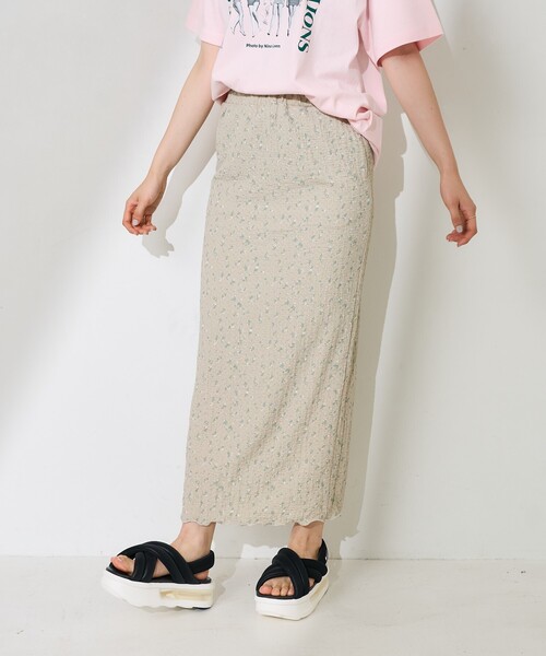 FREAK'S STORE スカート 花柄 ストレッチスカート : ZOZOTOWN