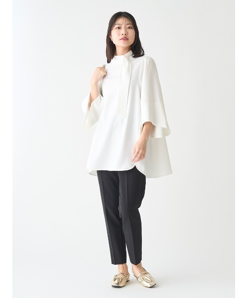 CELFORD」 7分袖ブラウス 36 ピンクベージュ レディース