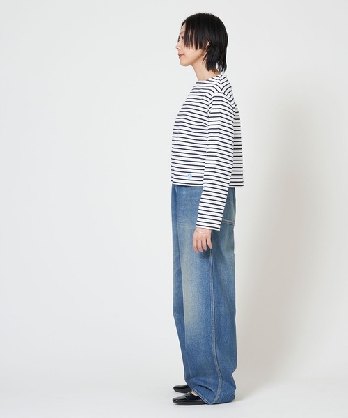 ORCIVAL（オーシバル） tシャツ BOAT NECK LONG SLEEVE CROPPED P.O.