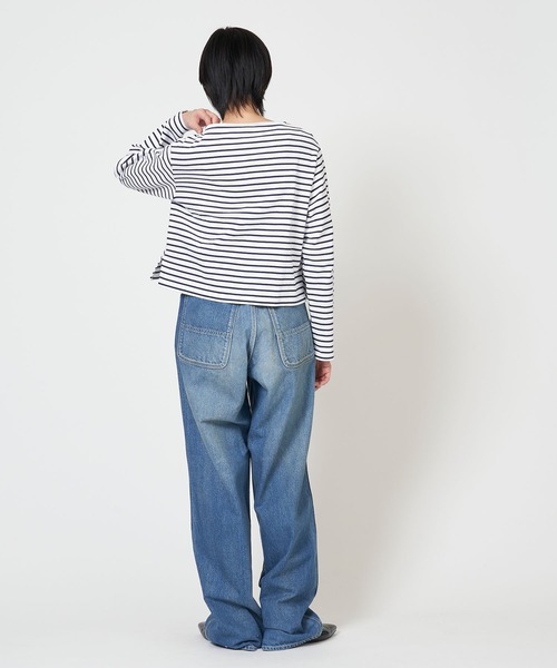 ORCIVAL（オーシバル） tシャツ BOAT NECK LONG SLEEVE CROPPED P.O.