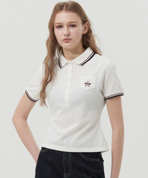 ポロシャツ ポロ KIRSH BUTTON POINT SLIM FIT COLLAR T-SHIRT ボタン ポイント スリム フィット カラー T