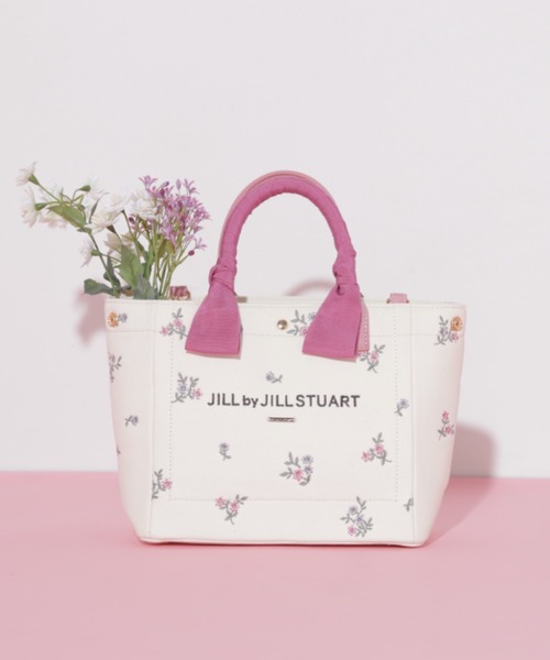すぐ届く【JILL by JILL】可愛い エンブロイダリー トートバッグ JILL by STUART トートバッグ エンブロイダリーブルームトート