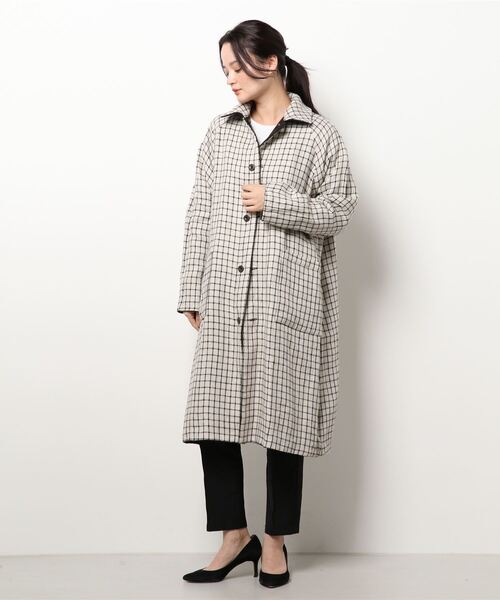 「conges payes ADIEU TRISTESSE」 ステンカラーコート 38 ブラック系その他 レディース_画像5