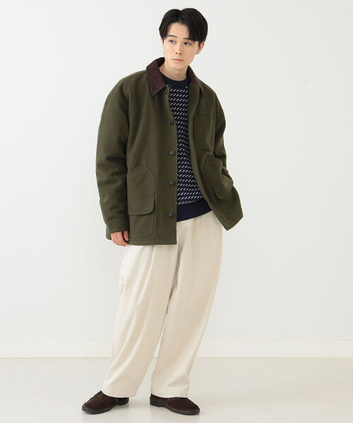 BEAMS HEART（ビームス ハート） カバーオール MEDIUM オリーブ メンズ