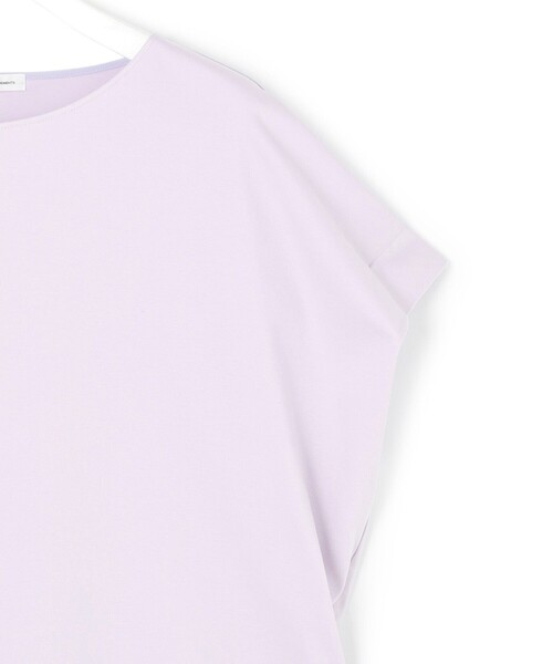 23区 スムースデザイン フレンチスリーブ Tシャツ 汗じみ防止/洗える】スムースデザイン フレンチスリーブ Tシャツ
