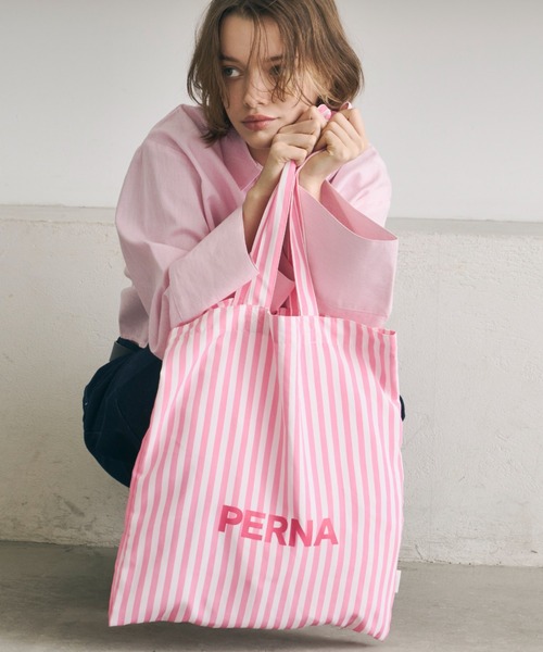 【VS・PINK】 LOVE PINK ボトムロゴ スナップ トート★ ロゴプリント&刺繍カラフルトートバッグ(ピンク) | COPINE