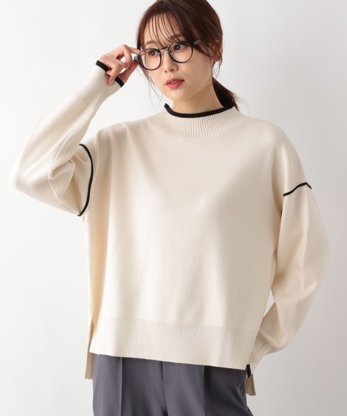 「GLOBAL WORK」 長袖ニット MEDIUM チャコールグレー レディース_画像5