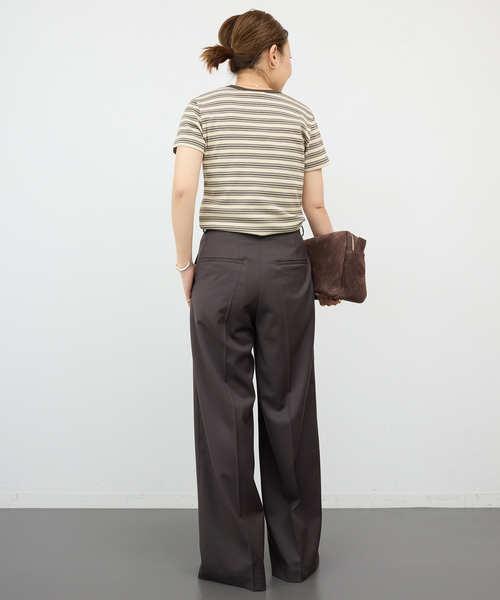 Deuxieme Classe スラックス パンツ *Essential タックパンツ