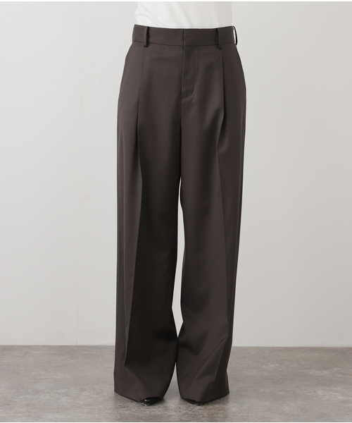 Deuxieme Classe スラックス パンツ *Essential タックパンツ
