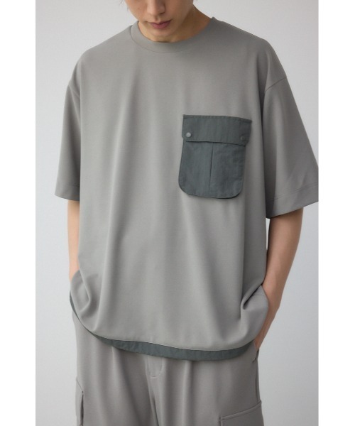 AZUL BY MOUSSY tシャツ カラースキームドロストTシャツ メンズ