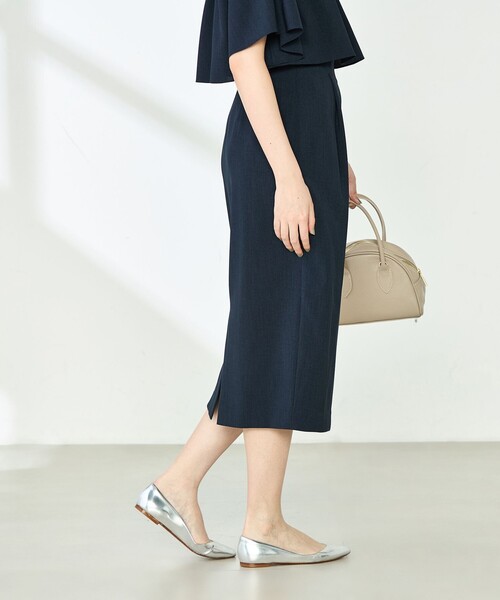NOLLEY'S ネイビー ジップアップスカート⭐︎ 美品⭐︎一回着用のみ NOLLEY'S ネイビー ジップアップスカート⭐︎ 美品⭐︎一回着用