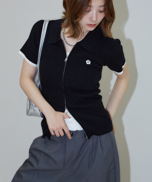 PUBLUX ニット セーター MARY QUANT × PUBLUX/マリークワント 袖