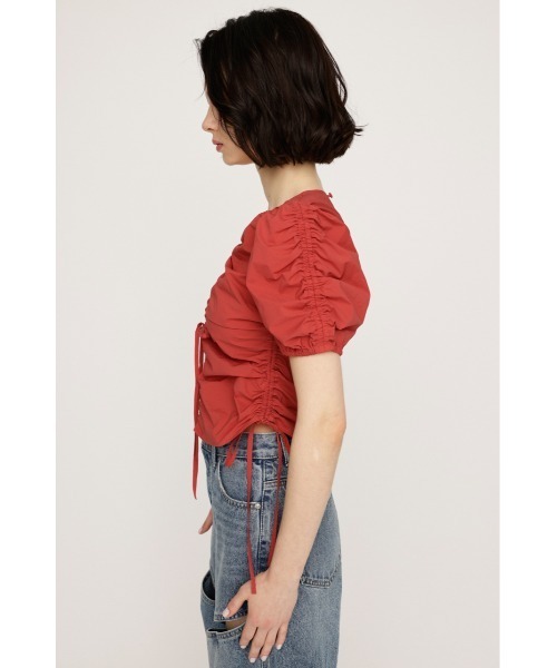 トップス gather2way blouse BLACK BY MOUSSY | 2way gather blouse (シャツ・ブラウス