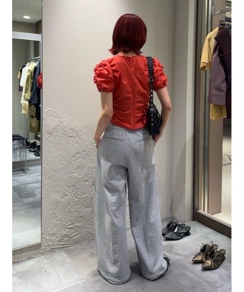SLY ブラウス シャツ GATHER WOVEN TOPS ギャザー ウーブン