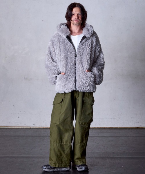 FIEVOLE ジップアップブルゾン LARGE シルバー メンズ : ZOZOTOWN