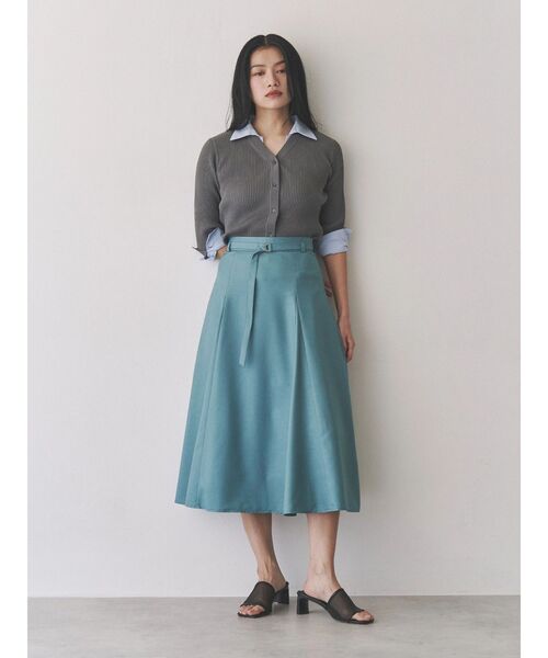 TONAL ニット セーター シャツドッキングリブニット レディース