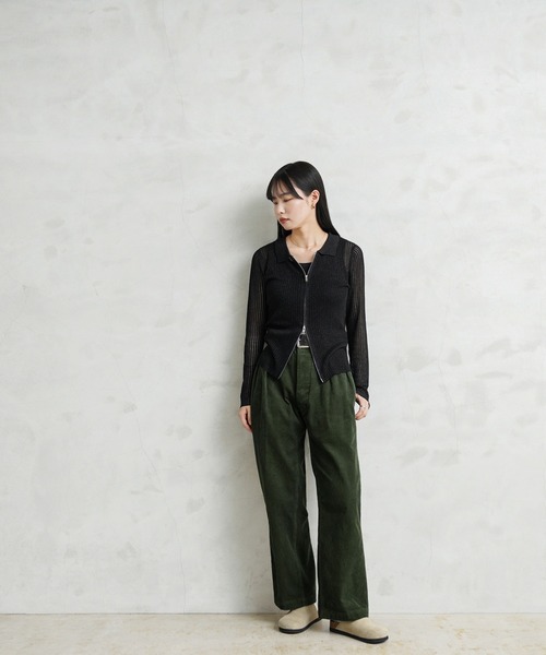 「WAIPER.inc」 チノパンツ 38 オリーブ メンズ_画像8