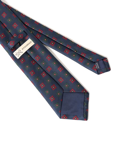 BEAMS F（ビームスF） ネクタイ FITZGERALD / シルク 小紋柄 ネクタイ