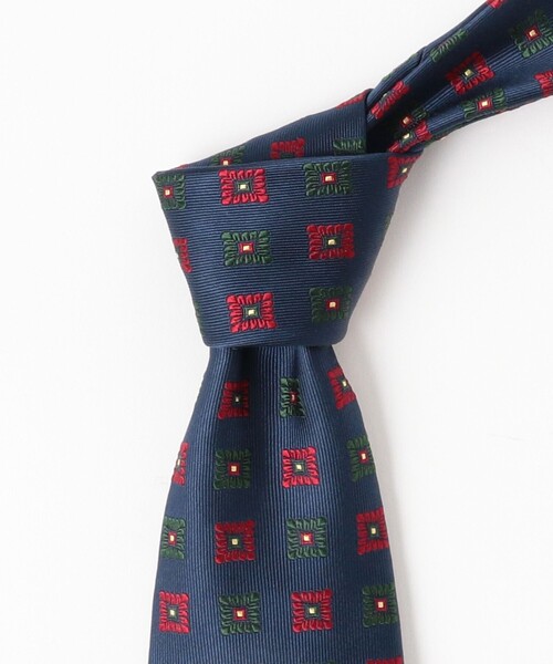 BEAMS F（ビームスF） ネクタイ FITZGERALD / シルク 小紋柄 ネクタイ