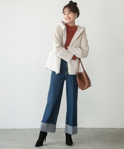 「M.deux」 ブルゾン MEDIUM ライトグレー レディース_画像2