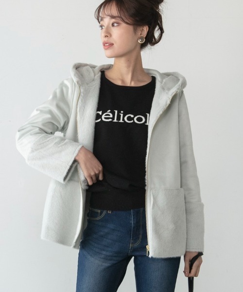 「M.deux」 ブルゾン MEDIUM ライトグレー レディース_画像7