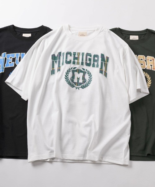 アロハシャツ tシャツ 「81」 ワッペンロゴ カレッジデザイン Tシャツ