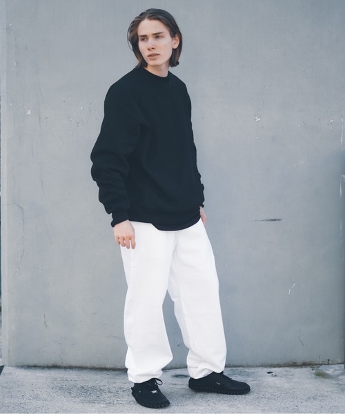 「LOS ANGELES APPAREL」 スウェットパンツ MEDIUM ホワイト メンズ_画像6