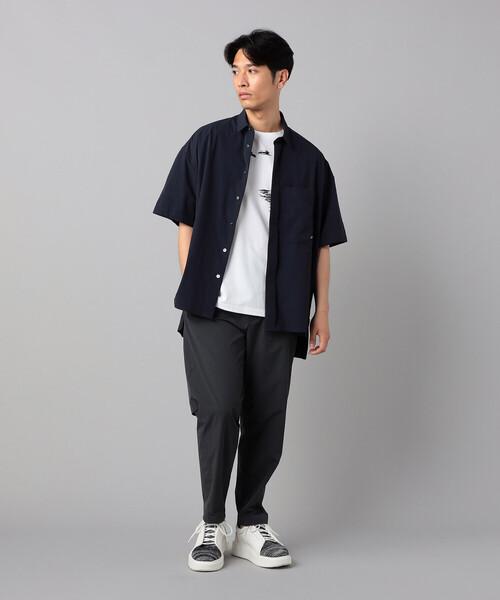 β MEN（ベータ・メン） シャツ ストレッチ 半袖シャツ メンズ