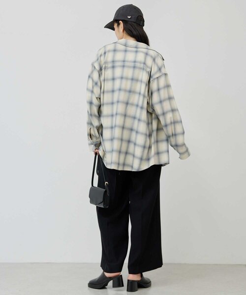 GALLARDAGALANTE チェックスタンドノースリブラウス スカート GALLARDAGALANTE チェックスタンドノースリブラウス スカート