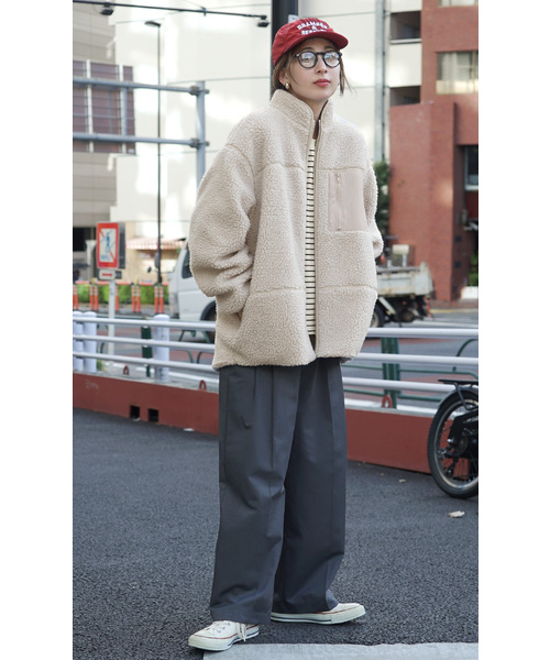 「zootie」 ブルゾン フリー ブラウン レディース_画像4