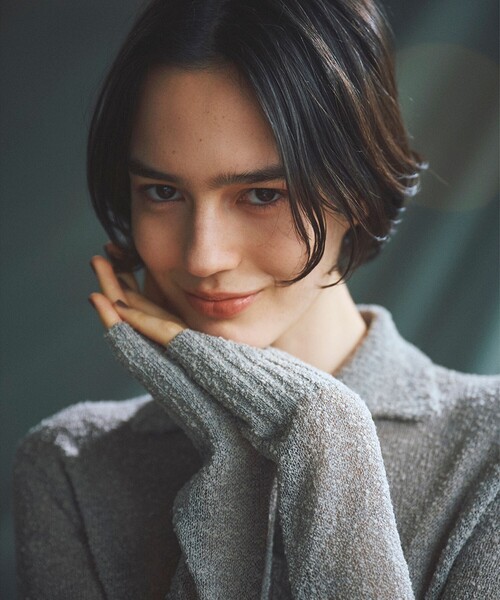 Demi-Luxe BEAMS ニット セーター AK+1 / ポロカラーショート