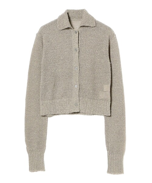 未使用Demi-Luxe BEAMS / 襟付き アイレット 5分袖カーディガン Demi-Luxe BEAMS（デミルクス ビームス）の「Demi-Luxe BEAMS