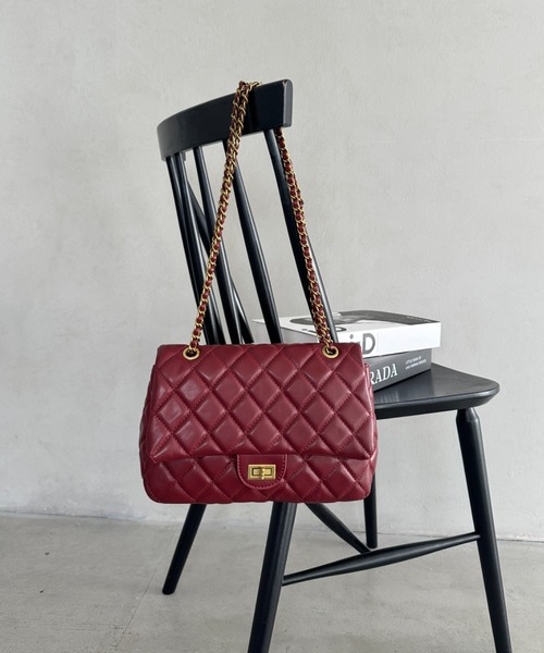 クラッチバッグ パーティーバッグ キルティングチェーン