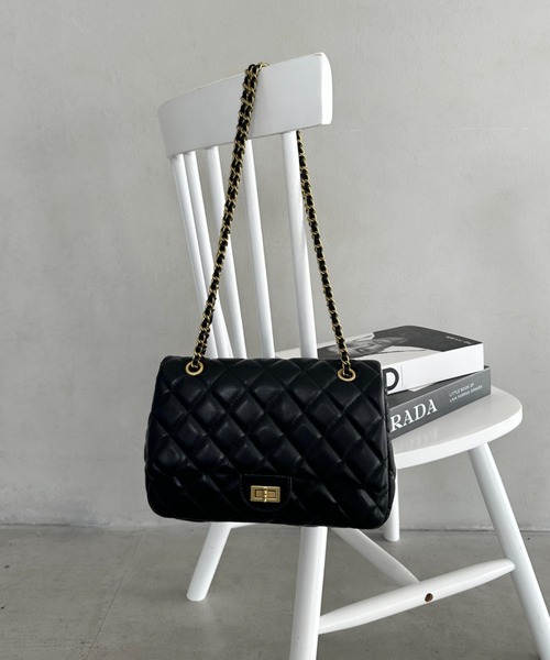 クラッチバッグ パーティーバッグ キルティングチェーンショルダー