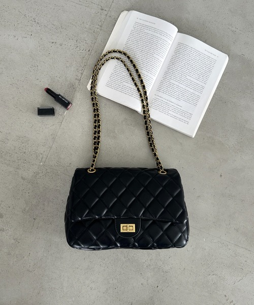 クラッチバッグ パーティーバッグ キルティングチェーンショルダー