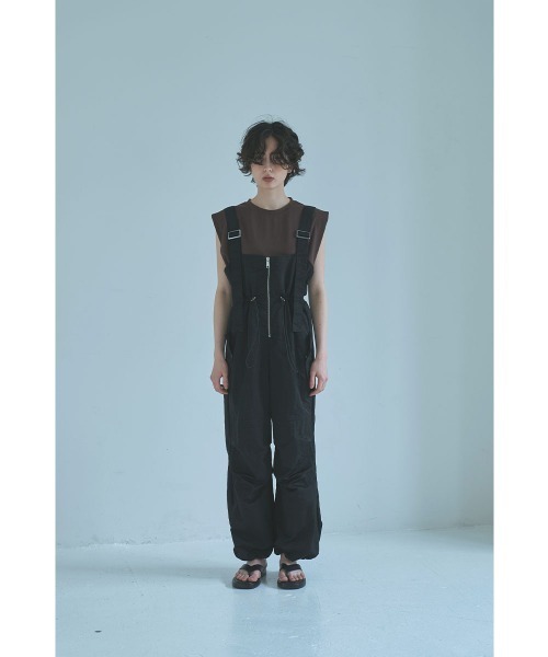 marjour（マージュール） サロペット オーバーオール NYLON ZIP