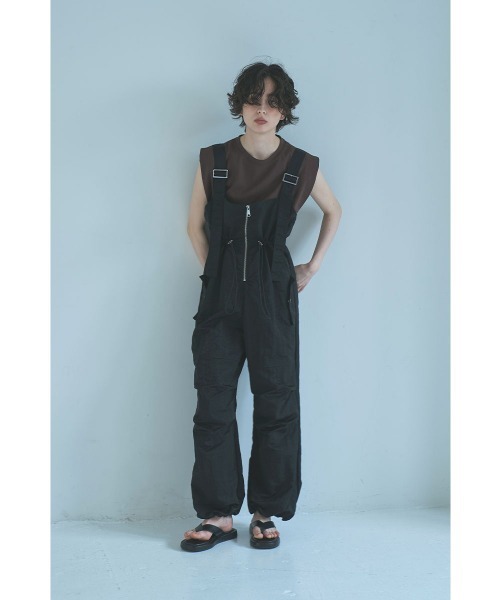 marjour（マージュール） サロペット オーバーオール NYLON ZIP